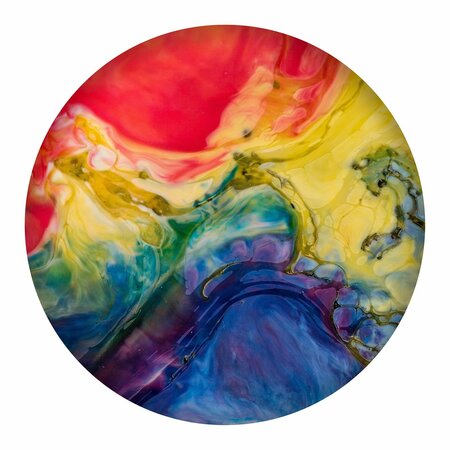 NEXT INNOVATIONS Oil Abstract Round Wall Art 101410036-OILABSTRACT